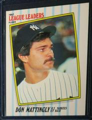 Don Mattingly Baseball Cards 1987 Fleer League Leaders Prices