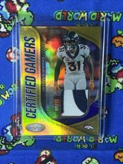Justin Simmons [Gold] Football Cards 2022 Panini Certified Gamers Mirror Prices
