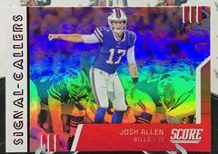Josh Allen [Red] #SC-6 Football Cards 2019 Panini Score Signal Callers Prices