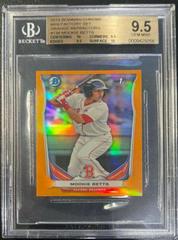 Mookie Betts [Orange Refractor] #138 Baseball Cards 2014 Bowman Chrome Mini Prices