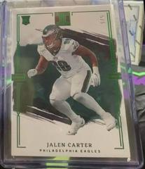 Jalen Carter [Emerald] #50 Football Cards 2023 Panini Impeccable Prices