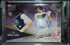 Aaron Judge [Game Used Base Autograph Purple] #696C Baseball Cards 2017 Topps Now Prices