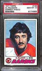 Al MacAdam [Correct Photo] #149 Hockey Cards 1977 Topps Prices