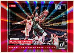 Giannis Antetokounmpo [Red Laser] #2 Basketball Cards 2021 Panini Donruss Franchise Features Prices