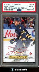 Jack Eichel [Update Red Ink] #CS-JE Hockey Cards 2020 Upper Deck Clear Cut Canvas Signatures Prices