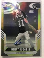 Henry Ruggs III [Gold Zone] Football Cards 2021 Panini Score Prices