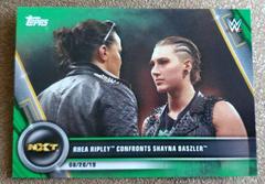 Rhea Ripley Confronts Shayna Baszler [Green] #73 Wrestling Cards 2020 Topps WWE Women's Division Prices