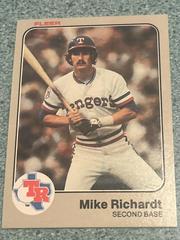 Mike Richardt Baseball Cards 1983 Fleer Prices