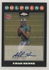 Chad Henne [Autograph Refractor] #TC169 Football Cards 2008 Topps Chrome Prices