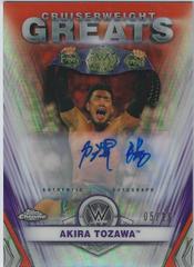 Akira Tozawa [Orange Refractor] #CG-1 Wrestling Cards 2021 Topps Chrome WWE Cruiserweight Greats Prices