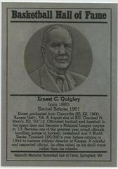 Ernest Quigley Basketball Cards 1986 Hall of Fame Metallic Prices