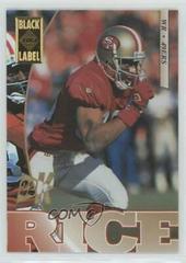 Jerry Rice [Black Label 22K Gold] Football Cards 1995 Collector's Edge Prices