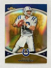 Peyton Manning [Gold Refractor] #10 Football Cards 2010 Topps Finest Prices