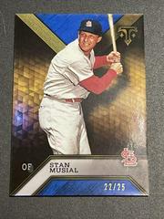Stan Musial [Sapphire] #80 Baseball Cards 2016 Topps Triple Threads Prices