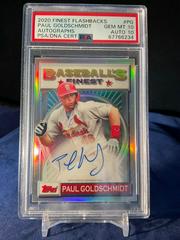 Paul Goldschmidt [Refractor] #PG Baseball Cards 2020 Topps Finest Flashbacks Autographs Prices