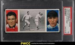 L. Doyle, F. Merkle [Donlin Out at First] Baseball Cards 1912 T202 Hassan Triple Folder Prices
