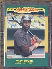 Tony Gwynn #22 Baseball Cards 1986 Fleer Limited Edition Prices