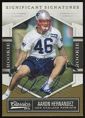 Aaron Hernandez [Significant Signatures] Football Cards 2010 Panini Classics Prices