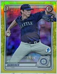 Emerson Hancock [Yellow Foil] Baseball Cards 2020 Bowman Draft 1st Edition Prices