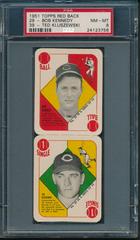 Bob Kennedy, Ted Kluszewski Baseball Cards 1951 Topps Red Back Prices