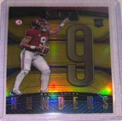 Bryce Young [Gold] #SN-BY Football Cards 2023 Panini Select Draft Picks Numbers Prices