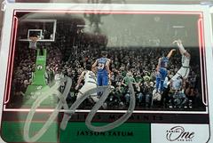 Jayson Tatum [Red] Basketball Cards 2021 Panini One and One Timeless Moments Autographs Prices