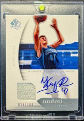 Andrei Kirilenko Limited Warm Ups Auto. Basketball Cards 2005 SP Authentic Prices