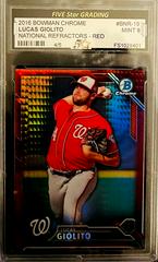 Lucas Giolito [Red] Baseball Cards 2016 Bowman Chrome National Refractors Prices