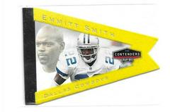 Emmitt Smith [Yellow] #23 Football Cards 1998 Playoff Contenders Pennants Prices