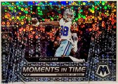 CeeDee Lamb [No Huddle Silver] #MT-2 Football Cards 2023 Panini Mosaic Moments in Time Prices