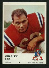 Charley Leo Football Cards 1961 Fleer Prices
