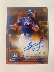George Valera [Orange] #CPA-GV Baseball Cards 2022 Bowman Heritage Chrome Prospect Autographs Prices