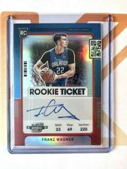 Franz Wagner [Variation Autograph Red] #101 Basketball Cards 2021 Panini Contenders Optic Prices
