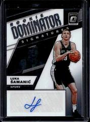 Luka Samanic Basketball Cards 2019 Panini Donruss Optic Rookie Dominator Signatures Prices