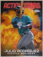 Julio Rodriguez [Red] #ASC-20 Baseball Cards 2023 Topps Chrome Update Action Stars Prices