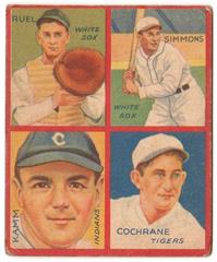 Cochrane, Kamm, Ruel, Simmons #1J Baseball Cards 1935 Goudey 4 in 1 Prices