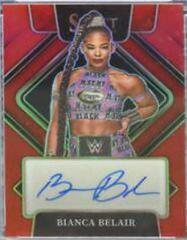 Bianca Belair [Red Prizm] Wrestling Cards 2022 Panini Select WWE Signatures Prices