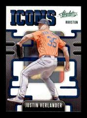 Justin Verlander [Green] #I-6 Baseball Cards 2021 Panini Absolute Icons Prices