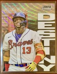 Ronald Acuna Jr. [Wave] Baseball Cards 2022 Stadium Club Chrome Dynasty and Destiny Prices