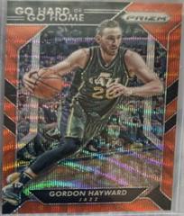 Gordon Hayward [Orange Wave Prizm] #14 Basketball Cards 2016 Panini Prizm Go Hard or Go Home Prices