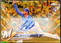 Freddy Peralta [Gold Refractor] Baseball Cards 2018 Topps Chrome Update Autographs Prices