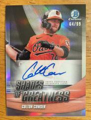 Colton Cowser Baseball Cards 2022 Bowman Chrome Shades of Greatness Autographs Prices