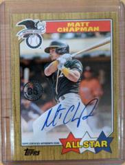 Matt Chapman #87ASA-MC Baseball Cards 2022 Topps 1987 All Stars Autographs Prices
