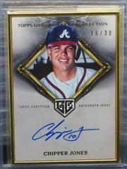 Chipper Jones Baseball Cards 2023 Topps Gilded Collection Gold Framed Hall of Famers Autographs Prices
