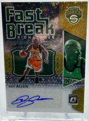 Ray Allen [Gold] Basketball Cards 2021 Panini Donruss Optic Fast Break Signatures Prices