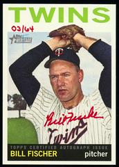 Bill Fischer [Red Ink] Baseball Cards 2013 Topps Heritage Real One Autographs Prices