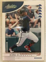 Ronald Acuna Jr. [Silver] #9 Baseball Cards 2020 Panini Absolute Prices