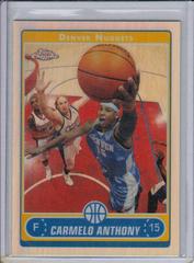 Carmelo Anthony [Refractor] #106 Basketball Cards 2006 Topps Chrome Prices