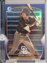 Ethan Salas [Purple] Baseball Cards 2023 Bowman Draft Chrome Prices