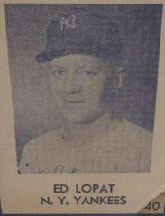 Ed Lopat [Hand Cut] Baseball Cards 1948 R346 Blue Tint Prices